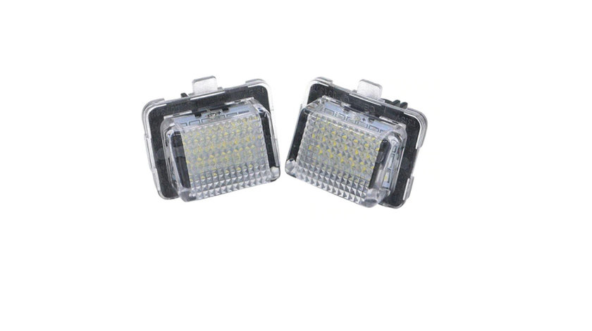 Set 2 Lampi Iluminare Numar LED pentru Mercedes W204 W221