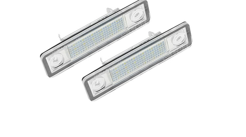 Set 2 Lampi LED Iluminare Numar Inmatriculare pentru Opel Astra Corsa Vectra Omega Zafira Signum