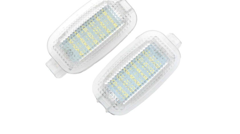 Set 2 Lampi Led Iluminare Portiera/Picioare/Portbagaj/Torpedou/Parasolar pentru Mercedes