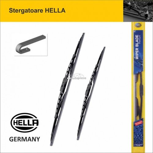 Set 2 stergator parbriz BMW X3 (E83) fabricat incepand cu 01.2004 HELLA 9XW178878-221/9XW178878-201 ...