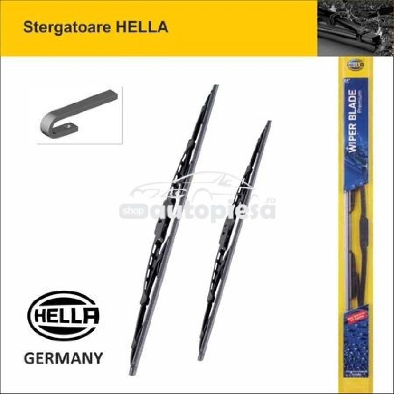 Set 2 stergator parbriz Daihatsu Cuore 5 V fabricat in perioada 1996 - 1998 HELLA 9XW178878-181/9XW178878-181 piesa NOUA