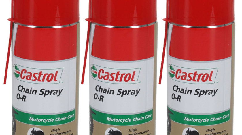 Set 3 Buc Castrol Chain Spray O-R Spray Lubrifiant Lant 400ML 156B83