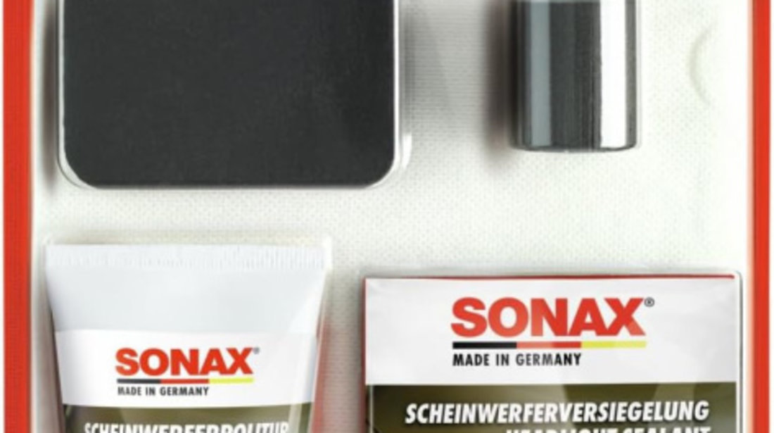Set 3 Buc Sonax Kit Pentru Reparația Si Intreținerea Farurilor 405941