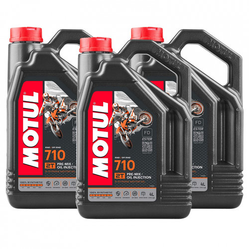 Set 3 Buc Ulei Motor Motul 710 2T 100% Synthetic Ester FD 4L 104035