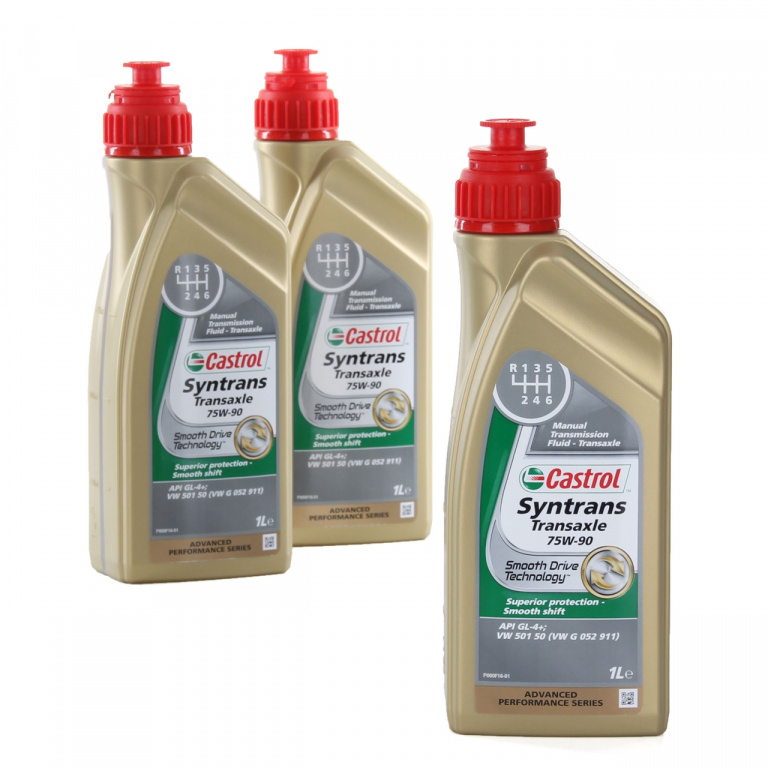 Set 3 Buc Ulei Transmisie Manuala Castrol Syntrans Transaxle 75W-90 1L