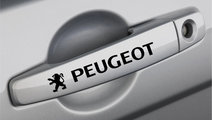 Set 4 Buc Sticker Maner Usa Peugeot Negru SM-MPEU1