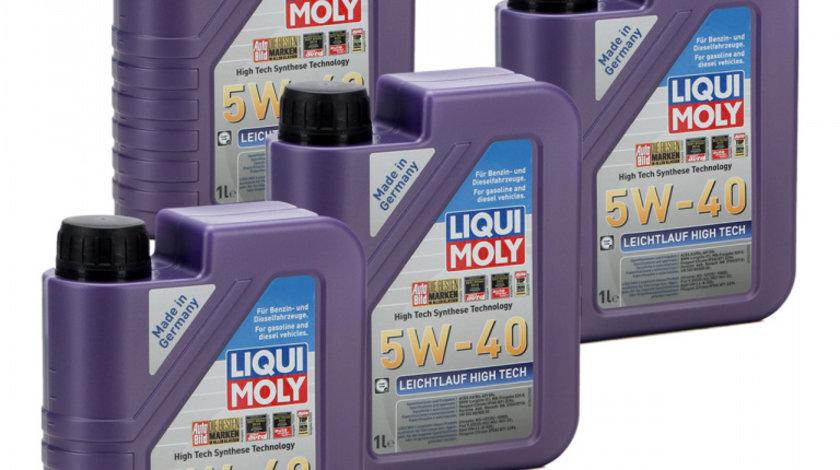 Set 4 Buc Ulei Motor Liqui Moly Leichtlauf High Tech 5W-40 1L 2327