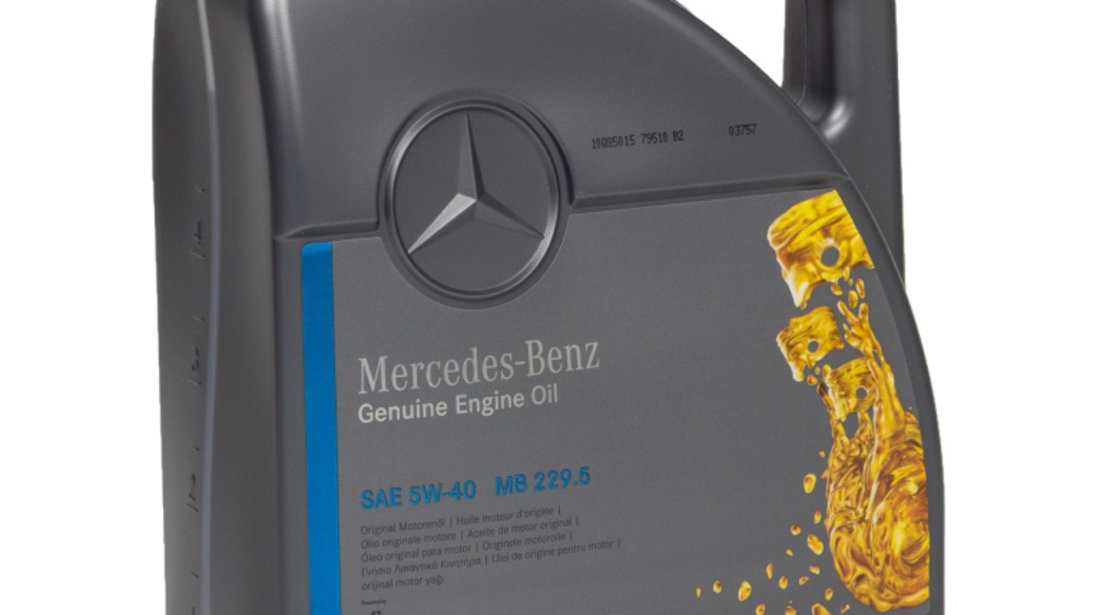 Set 4 Buc Ulei Motor Mercedes-Benz 229.5 5W-40 5L A000989860613AAEE