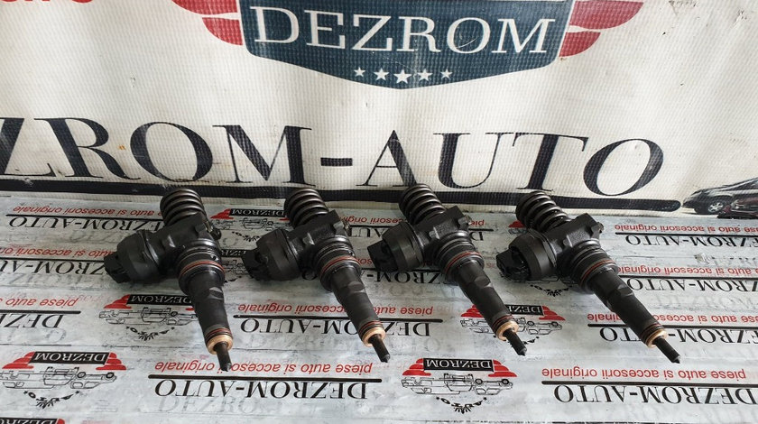 Set 4 injectoare VW Bora 1.9 TDi 101 cai motor ATD cod piesa : 038130073AJ