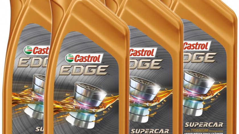 Set 6 Buc Ulei Motor Castrol Edge Titanium FST Supercar 10W-60 1L 1595CC