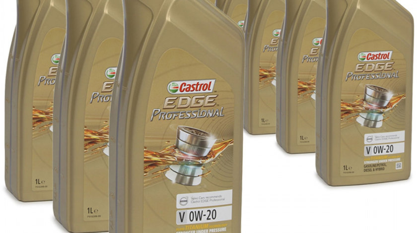 Set 8 Buc Ulei Motor Castrol Edge Professional Volvo V 0W-20 1L