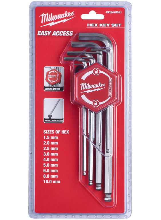 Set 9 Buc Cheie Negative Milwaukee 4932478621