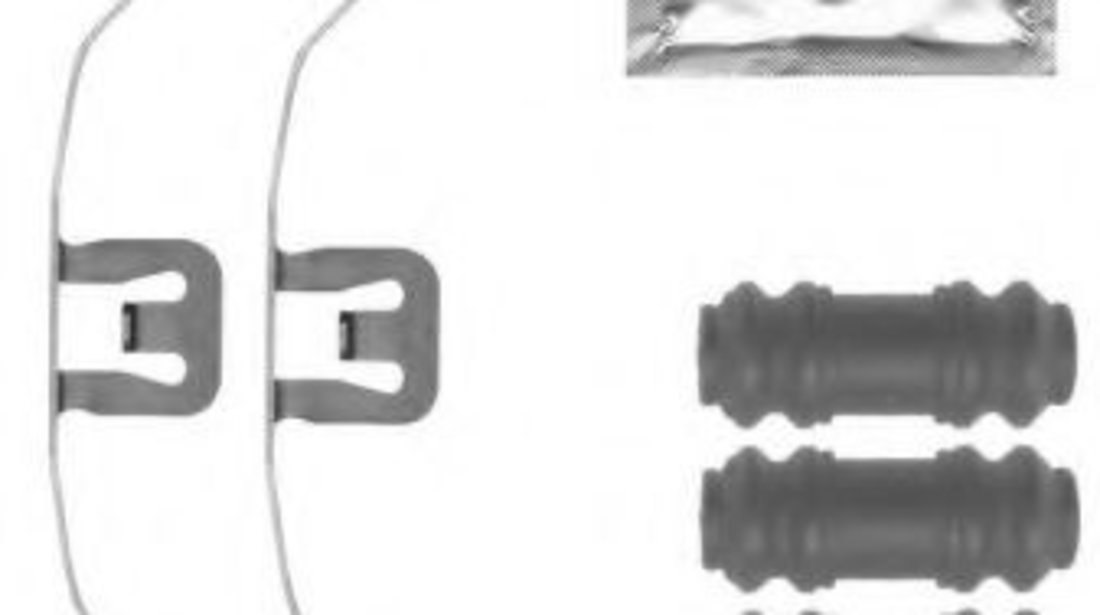 Set accesorii, etrier frana AUDI A5 Cabriolet (8F7) (2009 - 2016) TEXTAR 82518300 piesa NOUA