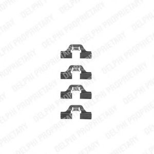 Set accesorii, placute frana ALFA ROMEO 155 (167) (1992 - 1997) DELPHI LX0307 piesa NOUA