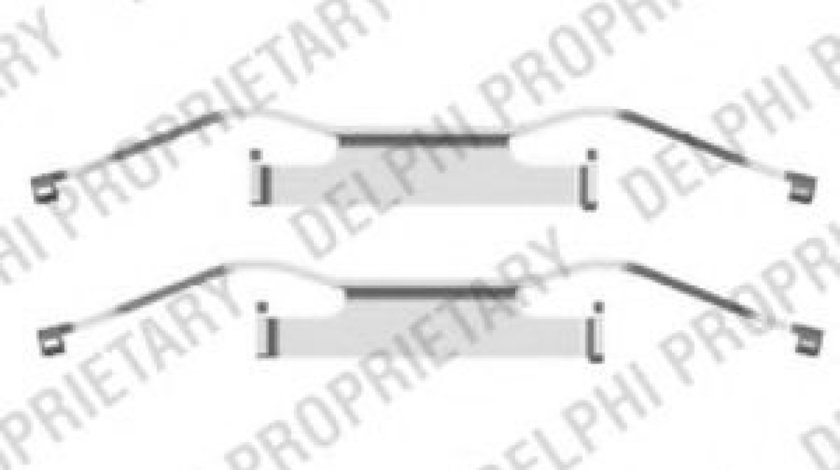 Set accesorii, placute frana ALFA ROMEO GIULIETTA (940) (2010 - 2016) DELPHI LX0439 piesa NOUA