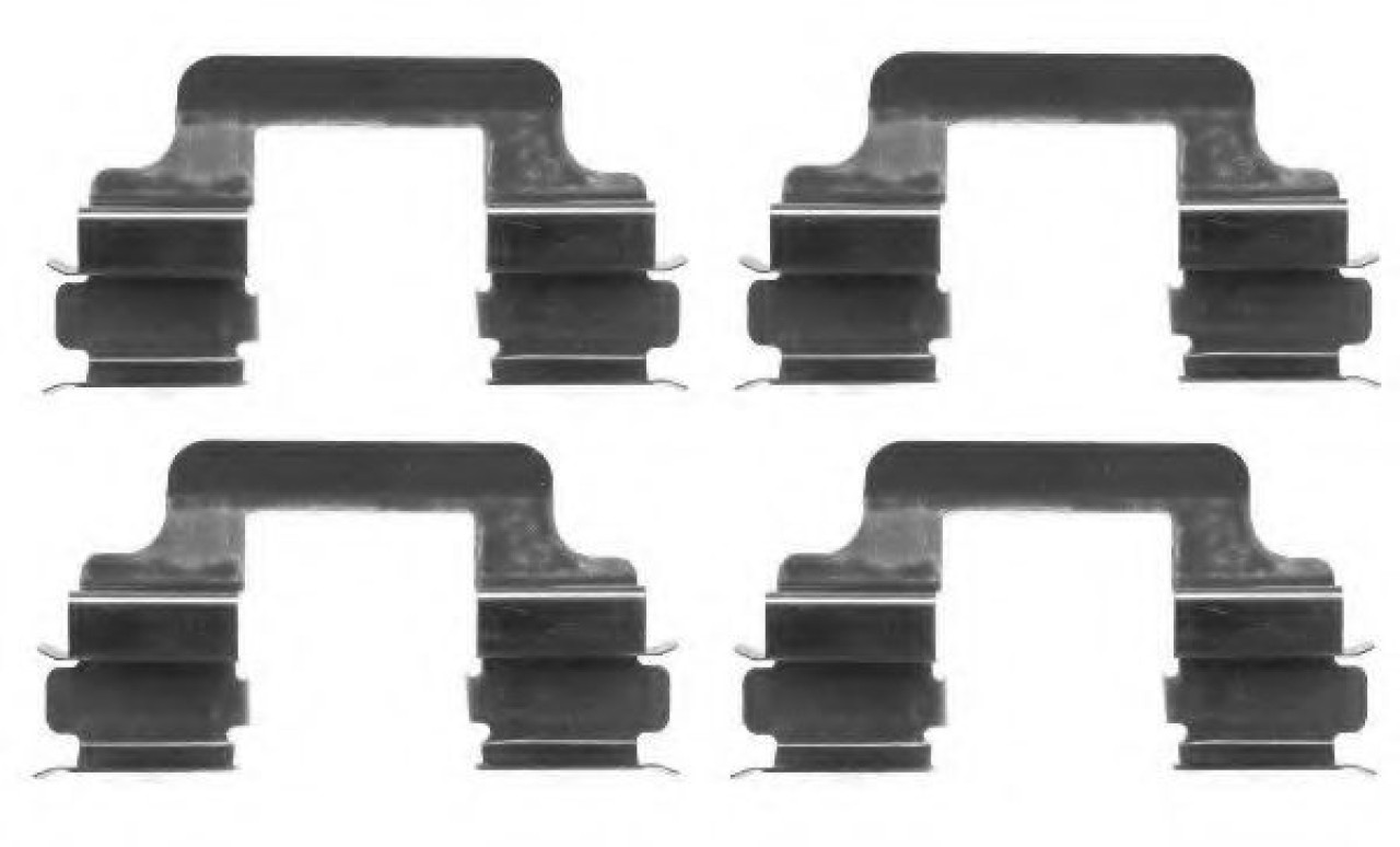 Set accesorii, placute frana AUDI A4 (8EC, B7) (2004 - 2008) TEXTAR 82054900 piesa NOUA