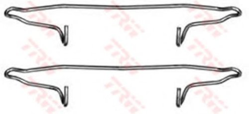 Set accesorii, placute frana AUDI A4 (8EC, B7) (2004 - 2008) TRW PFK300 piesa NOUA