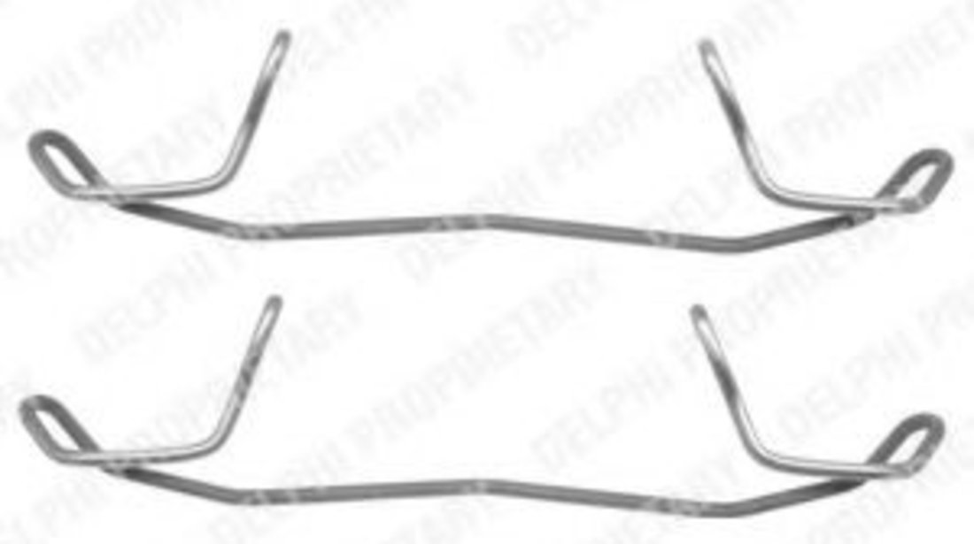 Set accesorii, placute frana AUDI A4 Avant (8ED, B7) (2004 - 2008) DELPHI LX0210 piesa NOUA