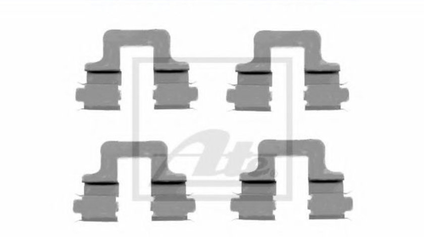 Set accesorii, placute frana AUDI A6 (4F2, C6) (2004 - 2011) ATE 13.0460-0259.2 piesa NOUA