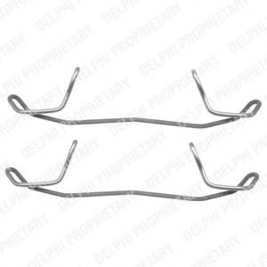 Set accesorii, placute frana AUDI A6 Avant (4B5, C5) (1997 - 2005) DELPHI LX0210 piesa NOUA