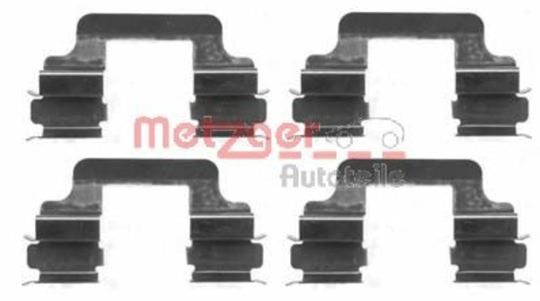 Set accesorii, placute frana AUDI A6 Avant (4F5, C6) (2005 - 2011) METZGER 109-1610 piesa NOUA