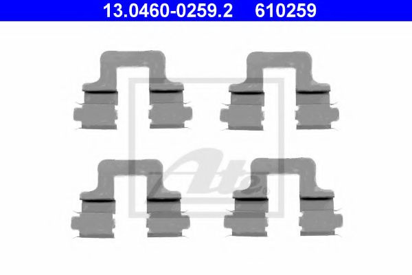 Set accesorii, placute frana AUDI A6 Avant (4F5, C6) (2005 - 2011) ATE 13.0460-0259.2 piesa NOUA