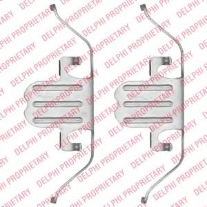 Set accesorii, placute frana BMW Seria 1 Cupe (E82) (2007 - 2013) DELPHI LX0494 piesa NOUA