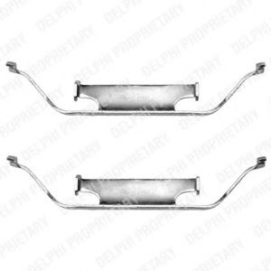 Set accesorii, placute frana BMW Seria 3 (E36) (1990 - 1998) DELPHI LX0135 piesa NOUA