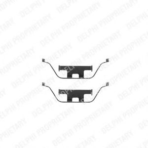 Set accesorii, placute frana BMW Seria 3 (E46) (1998 - 2005) DELPHI LX0295 piesa NOUA