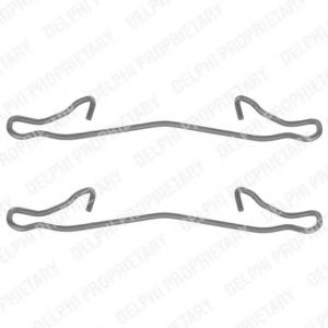 Set accesorii, placute frana FIAT 500 (312) (2007 - 2016) DELPHI LX0088 piesa NOUA