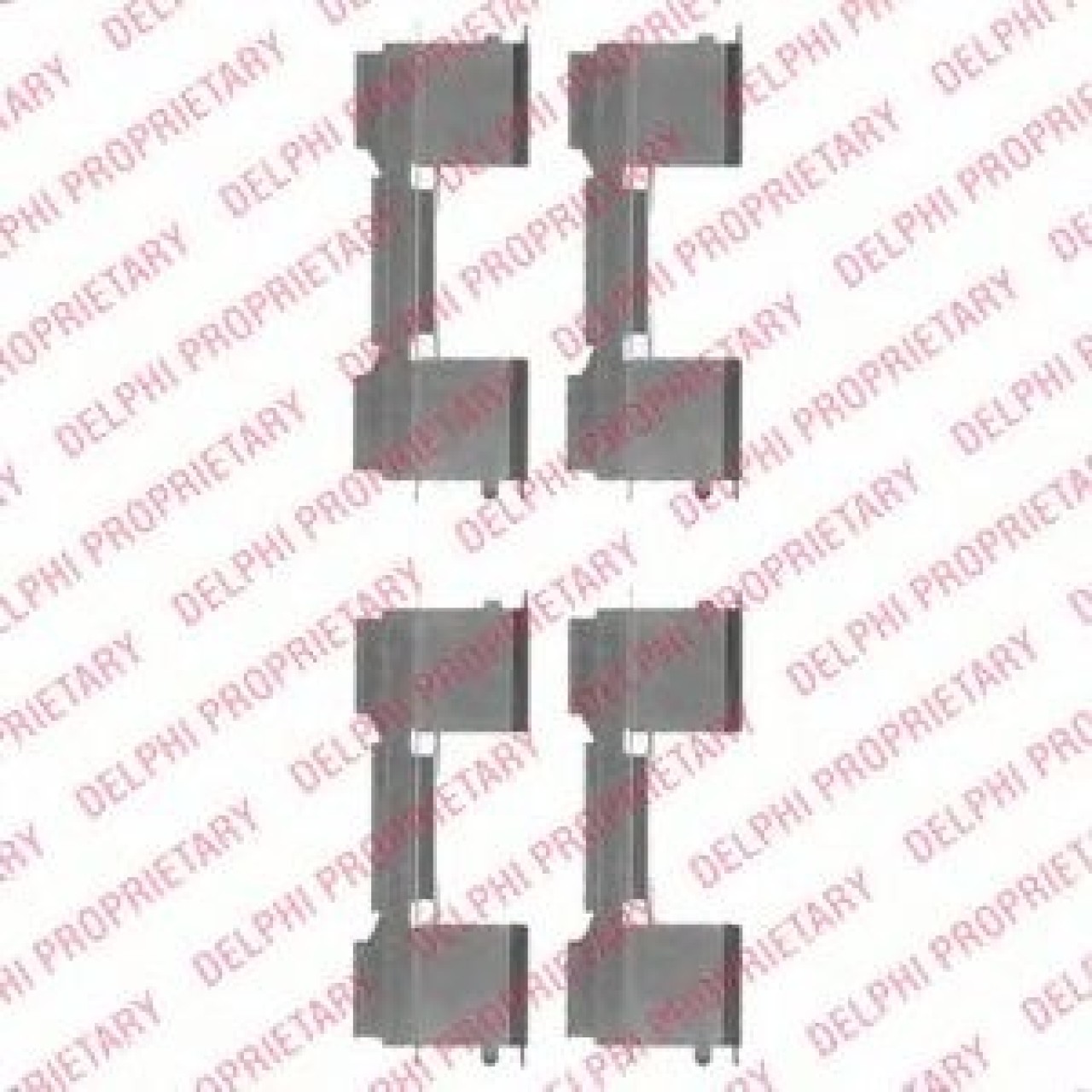 Set accesorii, placute frana FIAT DUCATO bus (250, 290) (2006 - 2016) DELPHI LX0478 piesa NOUA