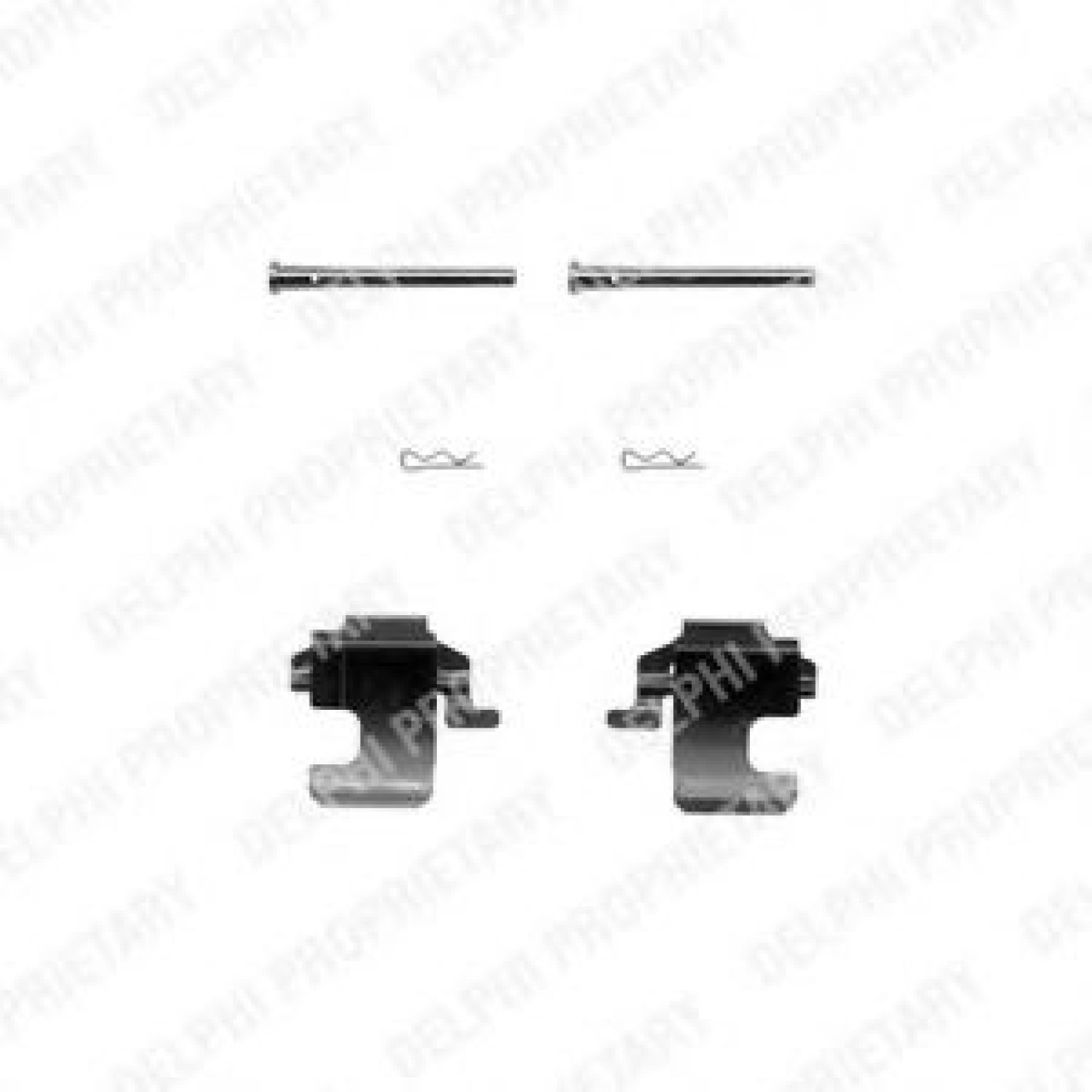 Set accesorii, placute frana FIAT PANDA (169) (2003 - 2016) DELPHI LX0270 piesa NOUA