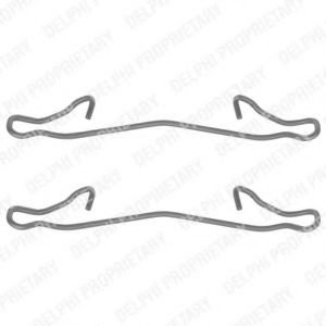 Set accesorii, placute frana FORD FIESTA IV (JA, JB) (1995 - 2002) DELPHI LX0088 piesa NOUA