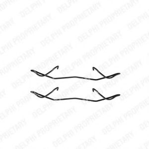 Set accesorii, placute frana FORD FOCUS III (2010 - 2016) DELPHI LX0236 piesa NOUA