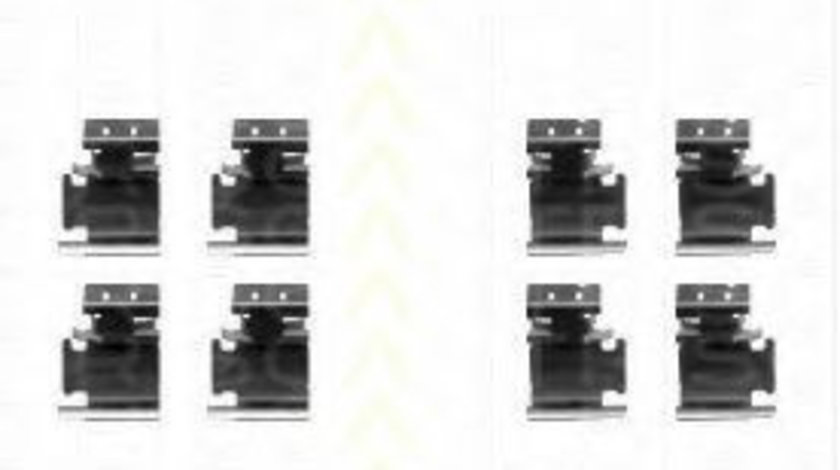 Set accesorii, placute frana FORD MONDEO III Limuzina (B4Y) (2000 - 2007) TRISCAN 8105 101627 piesa NOUA