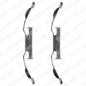 Set accesorii, placute frana FORD MONDEO IV (BA7) (2007 - 2016) DELPHI LX0330 piesa NOUA