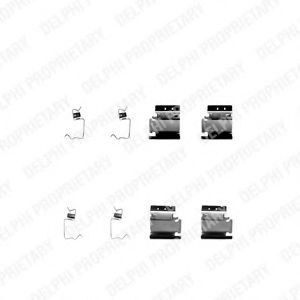 Set accesorii, placute frana FORD TRANSIT bus (2006 - 2014) DELPHI LX0313 piesa NOUA