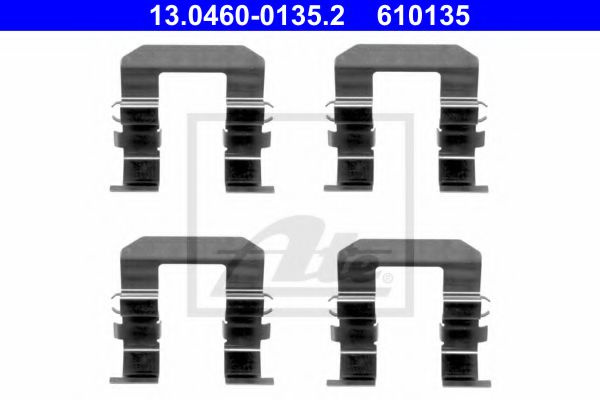 Set accesorii, placute frana HYUNDAI TERRACAN (HP) (2001 - 2006) ATE 13.0460-0135.2 piesa NOUA