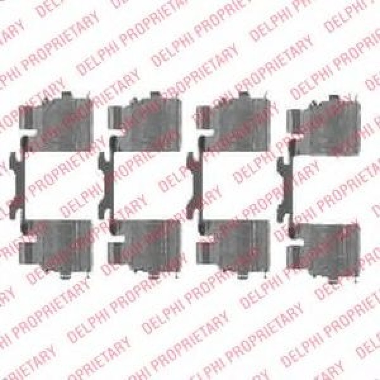 Set accesorii, placute frana IVECO DAILY IV platou / sasiu (2006 - 2011) DELPHI LX0476 piesa NOUA