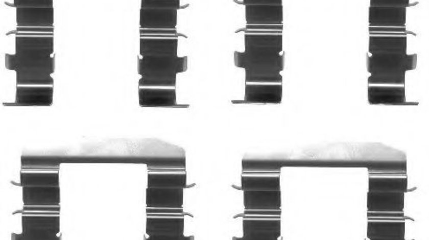 Set accesorii, placute frana KIA CARENS II (FJ) (2002 - 2006) TEXTAR 82073000 piesa NOUA
