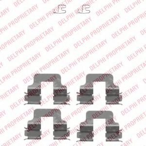 Set accesorii, placute frana KIA PRO CEED (JD) (2013 - 2016) DELPHI LX0342 piesa NOUA