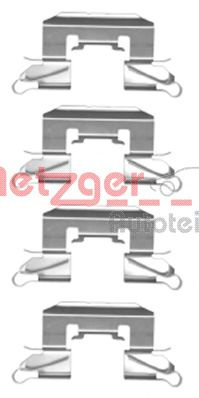 Set accesorii, placute frana MAZDA 2 (DE) (2007 - 2015) METZGER 109-1772 piesa NOUA