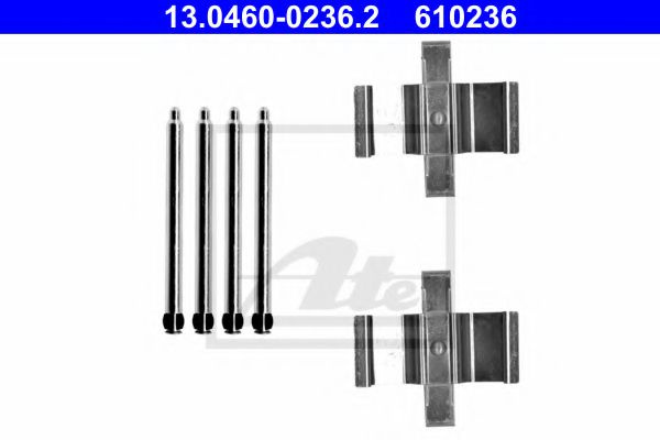 Set accesorii, placute frana MERCEDES CLK (C208) (1997 - 2002) ATE 13.0460-0236.2 piesa NOUA