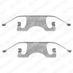 Set accesorii, placute frana MERCEDES CLS (C219) (2004 - 2011) DELPHI LX0396 piesa NOUA