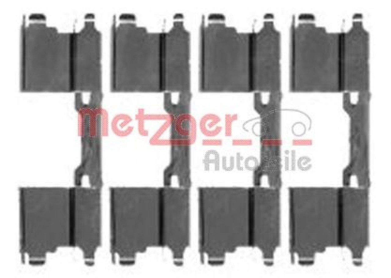 Set accesorii, placute frana MERCEDES VITO bus (W639) (2003 - 2016) METZGER 109-1762 piesa NOUA