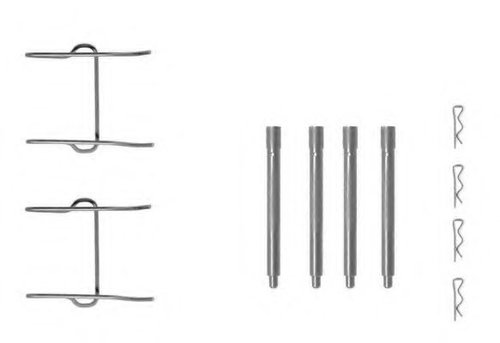 Set accesorii, placute frana MERCEDES VITO caroserie (638) (1997 - 2003) TEXTAR 82039700 piesa NOUA