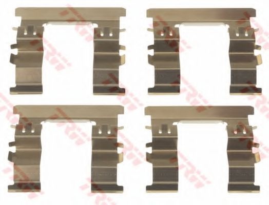 Set accesorii, placute frana MITSUBISHI L 200 (K7, K6) (1996 - 2007) TRW PFK697 piesa NOUA