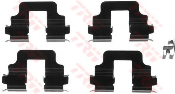 Set accesorii, placute frana OPEL COMBO Combi (2001 - 2016) TRW PFK442 piesa NOUA