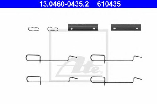 Set accesorii, placute frana PEUGEOT 106 II (1) (1996 - 2016) ATE 13.0460-0435.2 piesa NOUA