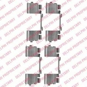 Set accesorii, placute frana PEUGEOT BOXER bus (2006 - 2016) DELPHI LX0479 piesa NOUA